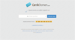 Desktop Screenshot of cenikdomen.com