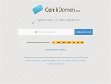 Tablet Screenshot of cenikdomen.com